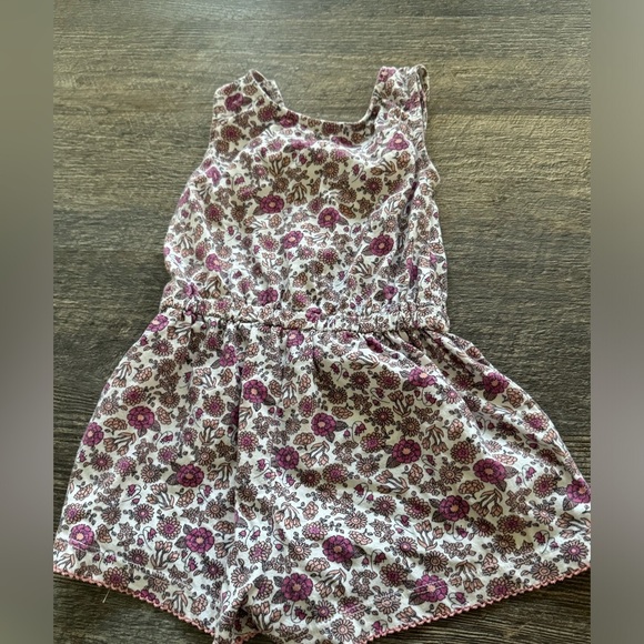 5 for $20 ✨Harper Canyon Pink Floral tie Waist Romper outfit Girls kids size 2 - Picture 4 of 5